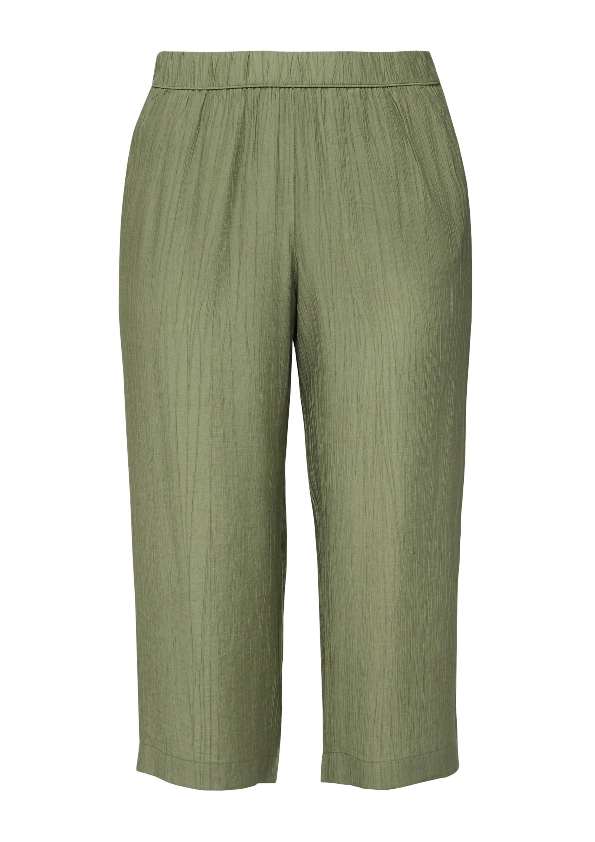 Wide Leg Pantalon s.Oliver en vert : devant