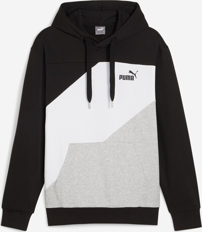 PUMA Athletic Sweatshirt 'Power' in Grey / Black / White, Item view