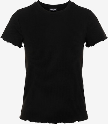 PIECES - Camiseta 'Nicca' en negro: frente