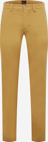 BOSS Orange regular Lærredsbukser 'Schino' i beige: forside