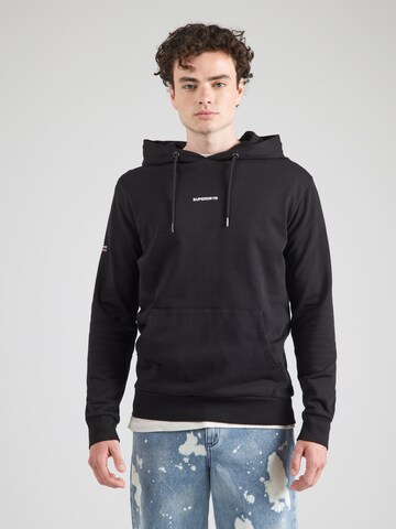 Superdry Sweatshirt in Black: front