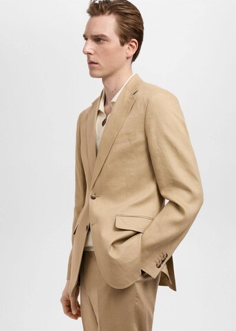 MANGO MAN Regular fit Suit Jacket 'Amalfi' in Beige