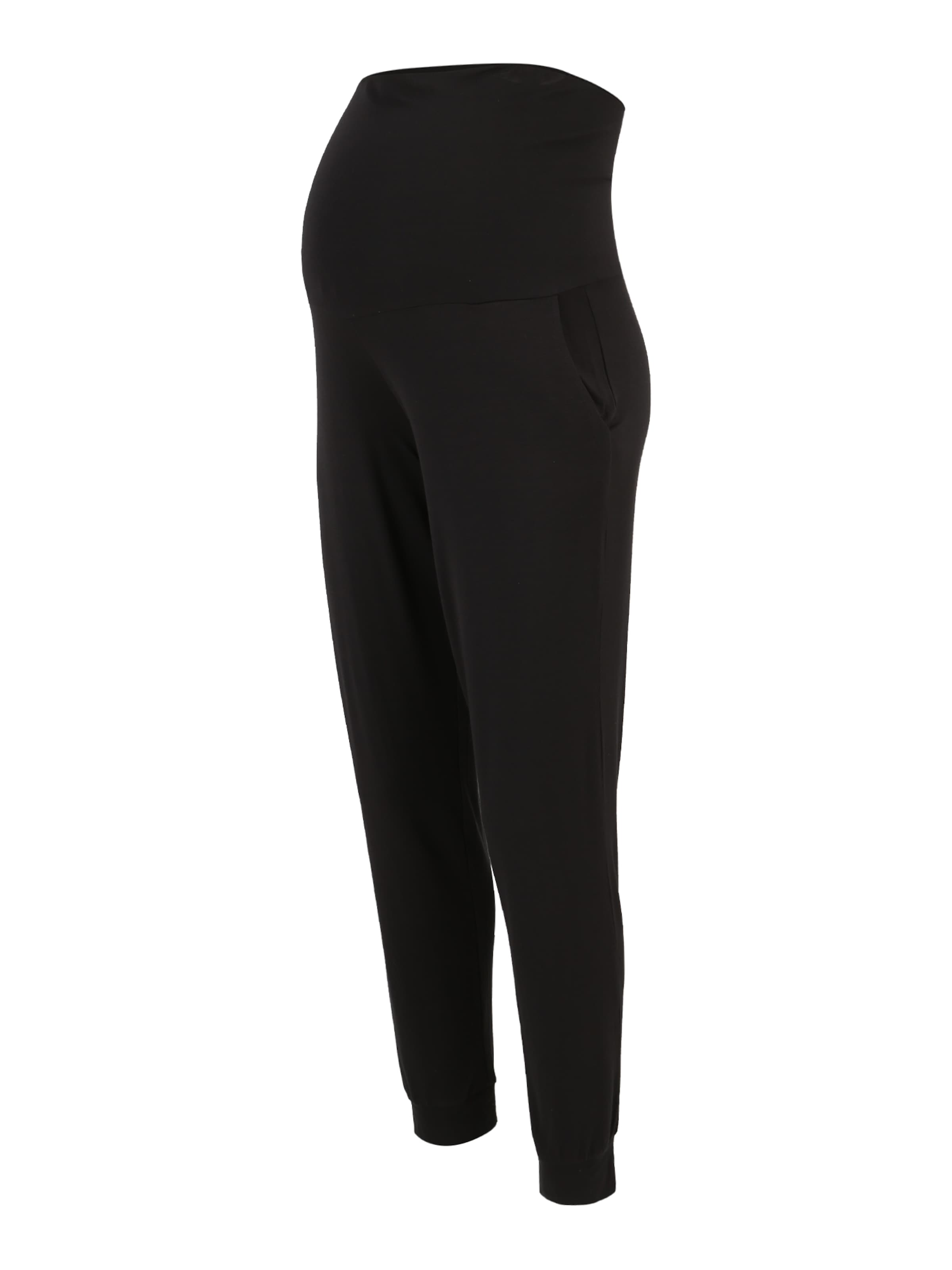 MAMALICIOUS Ozke Hlače 'MLALISON' | črna barva: sprednja stran