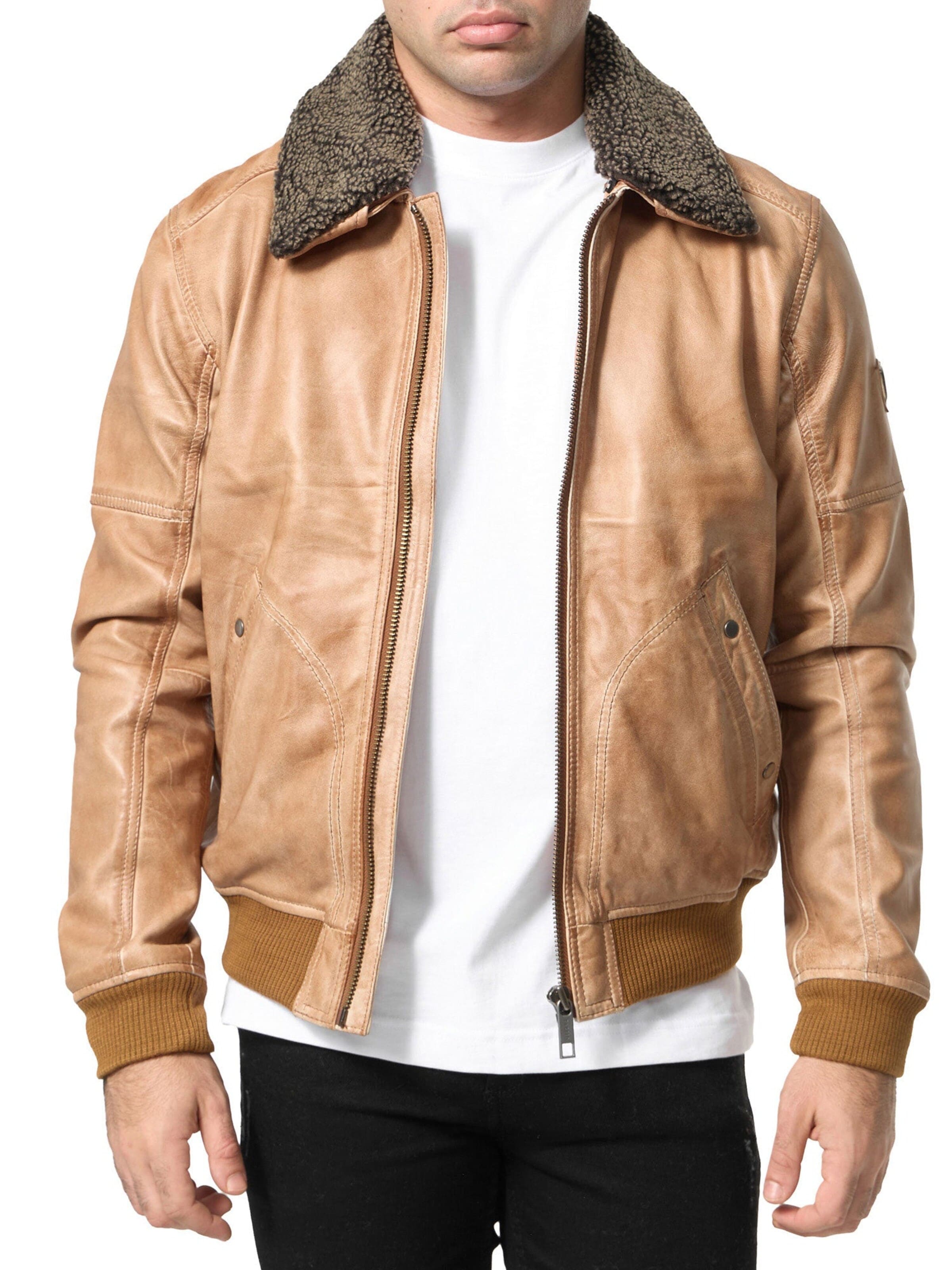 Tazzio Between-Season Jacket 'A801' in Beige