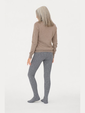 GOBI Cashmere Slimfit Leggings 'High-Rise Cashmere Knit Tights' in Grijs
