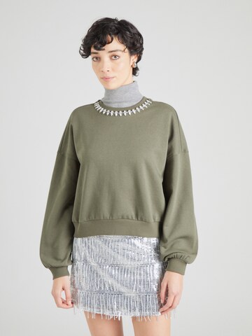 ONLY Sweatshirt 'ONLKiara' in Grün: Vorderseite