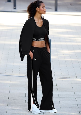 Wide leg Pantaloni sportivi di LASCANA ACTIVE in nero