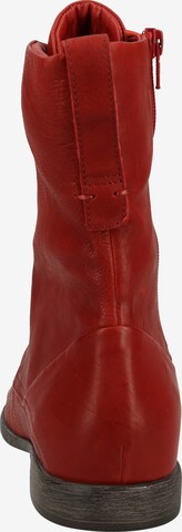 THINK! Lace-Up Ankle Boots in Red