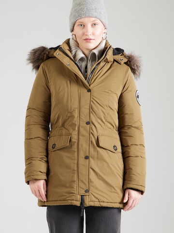 Superdry Parka zimowa 'ASHLEY EVEREST' w kolorze zielony: przód
