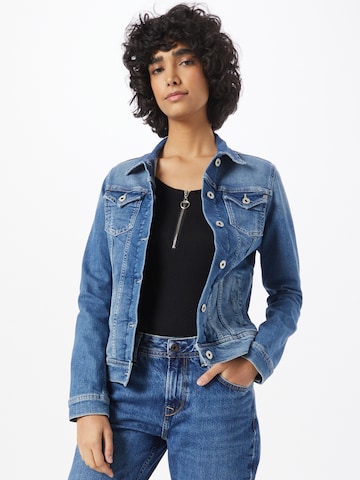 Pepe Jeans Prehodna jakna 'Thrift' | modra barva: sprednja stran