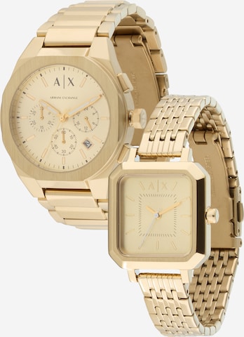 ARMANI EXCHANGE Analoginen kello värissä kulta: etupuoli