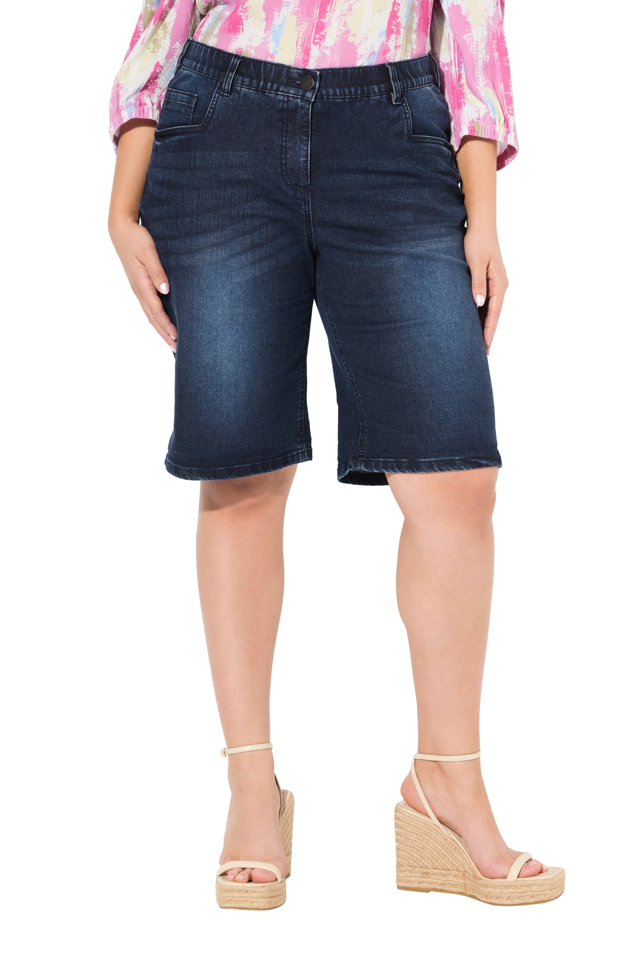 Ulla Popken Regular Jeans in Blauw: voorkant