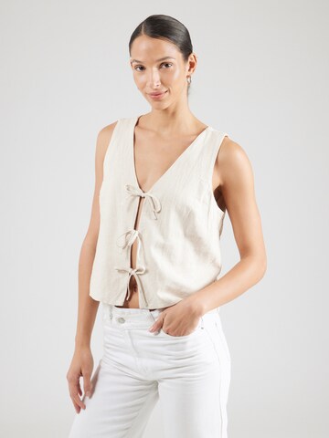 Camicia da donna di HOLLISTER in beige: frontale