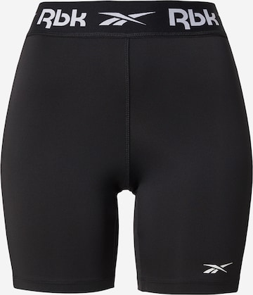 Reebok Skinny Sportshorts 'ID TRAIN' in Schwarz: Vorderseite