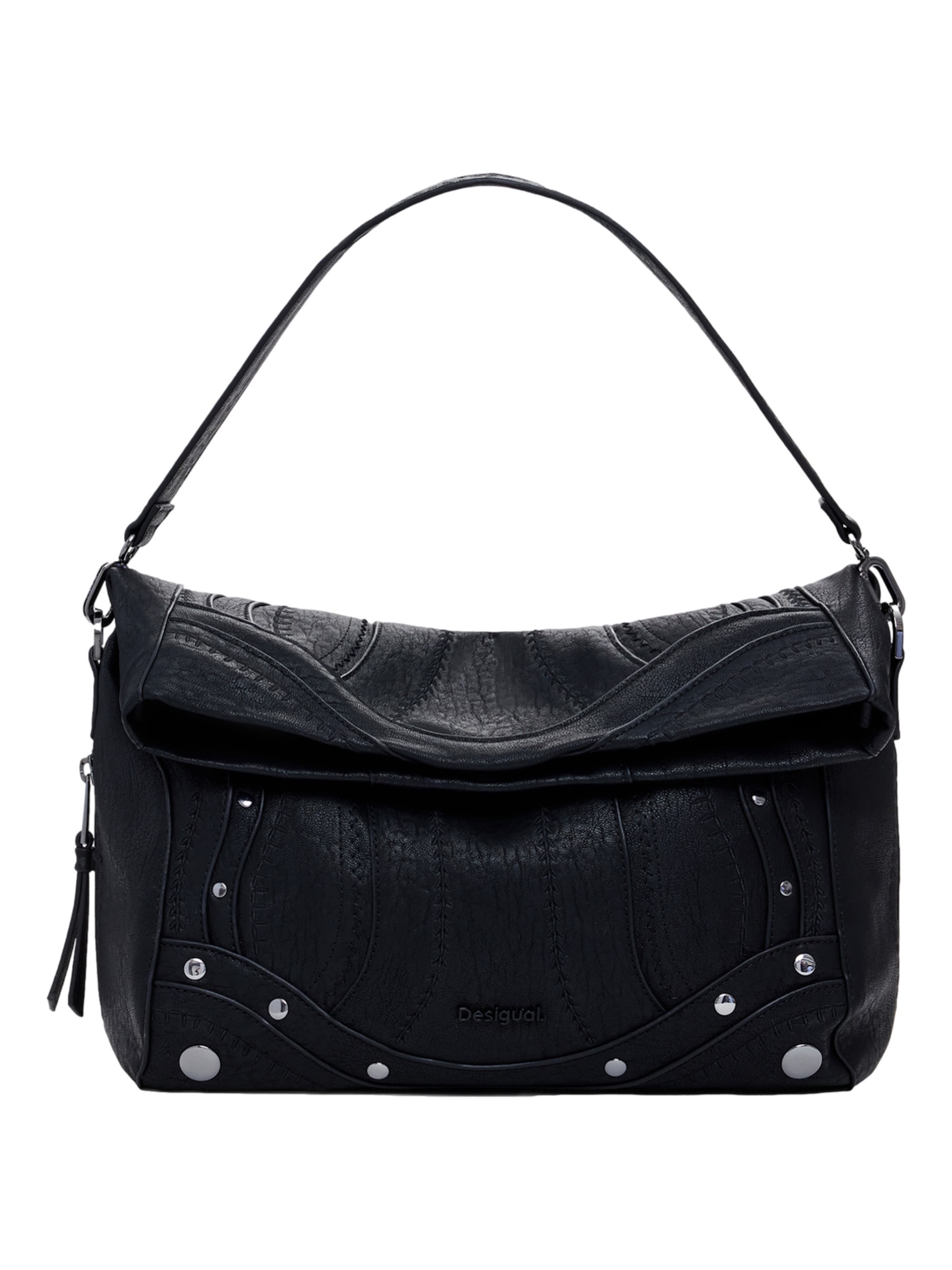 Desigual Crossbody Bag 'Embro Patch Loverty' in Black: front