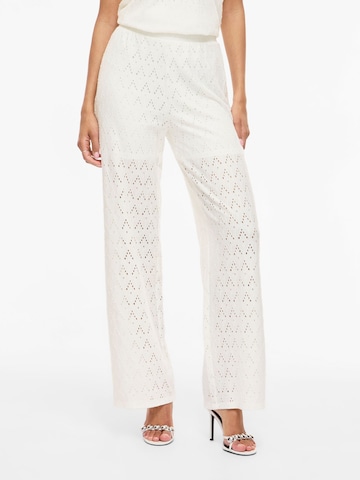 VILA - Pierna ancha Pantalón 'VIAmalina' en blanco: frente