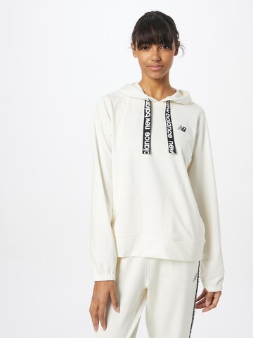 new balance Athletic Sweatshirt 'Relentless' in White: front