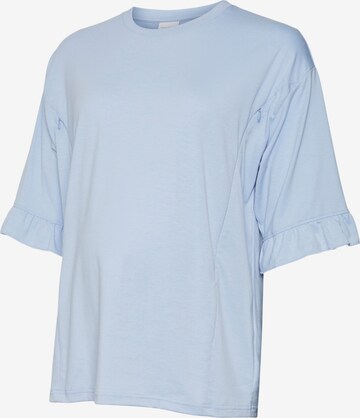 MAMALICIOUS Shirt 'NOLA LIA' in Blauw: voorkant