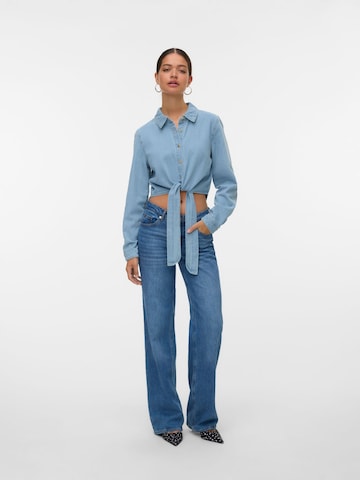 VERO MODA Bluse 'VMMelaney' i blå