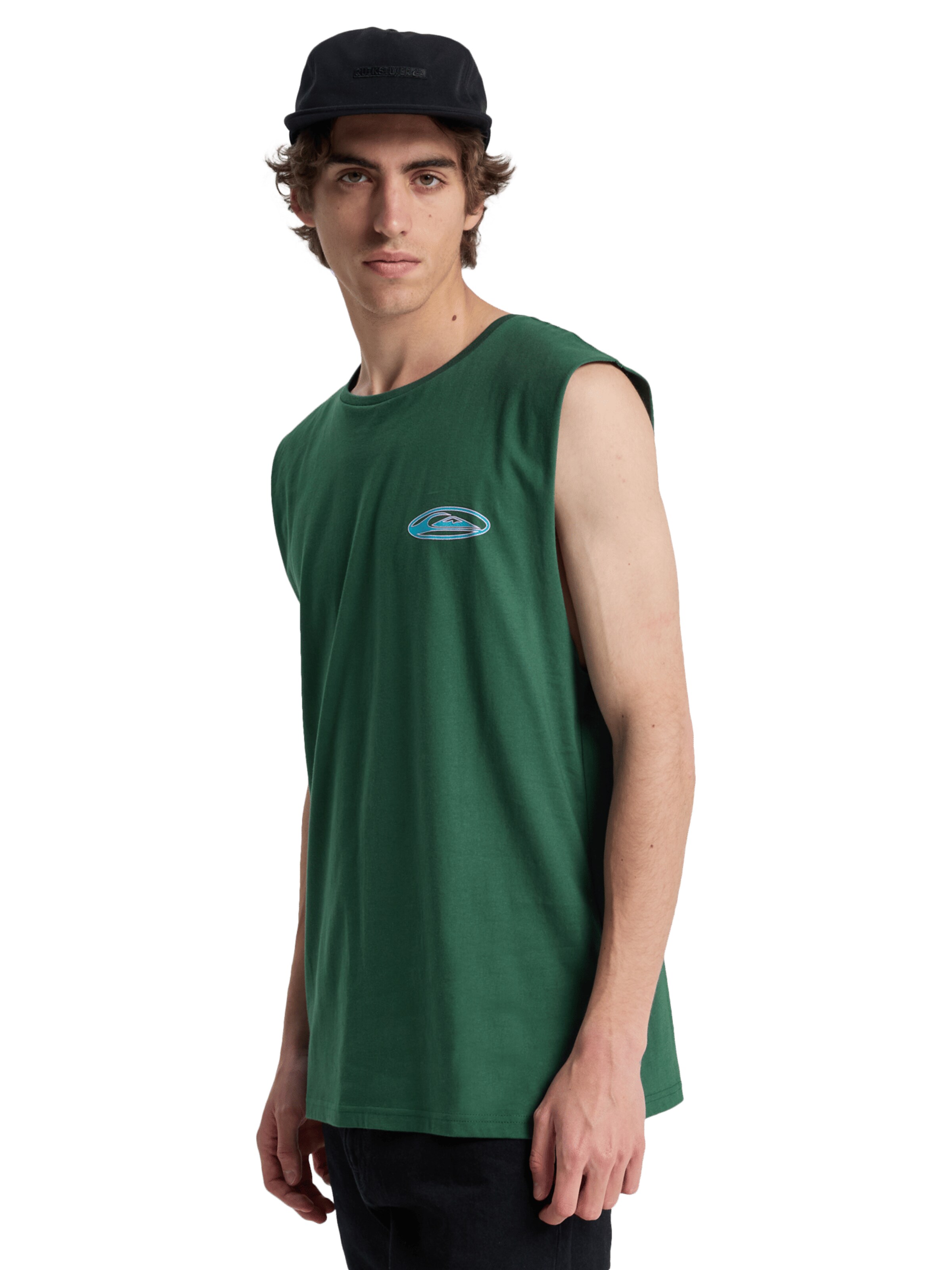 QUIKSILVER Top 'EV Quikglobe Muscle' in Grün