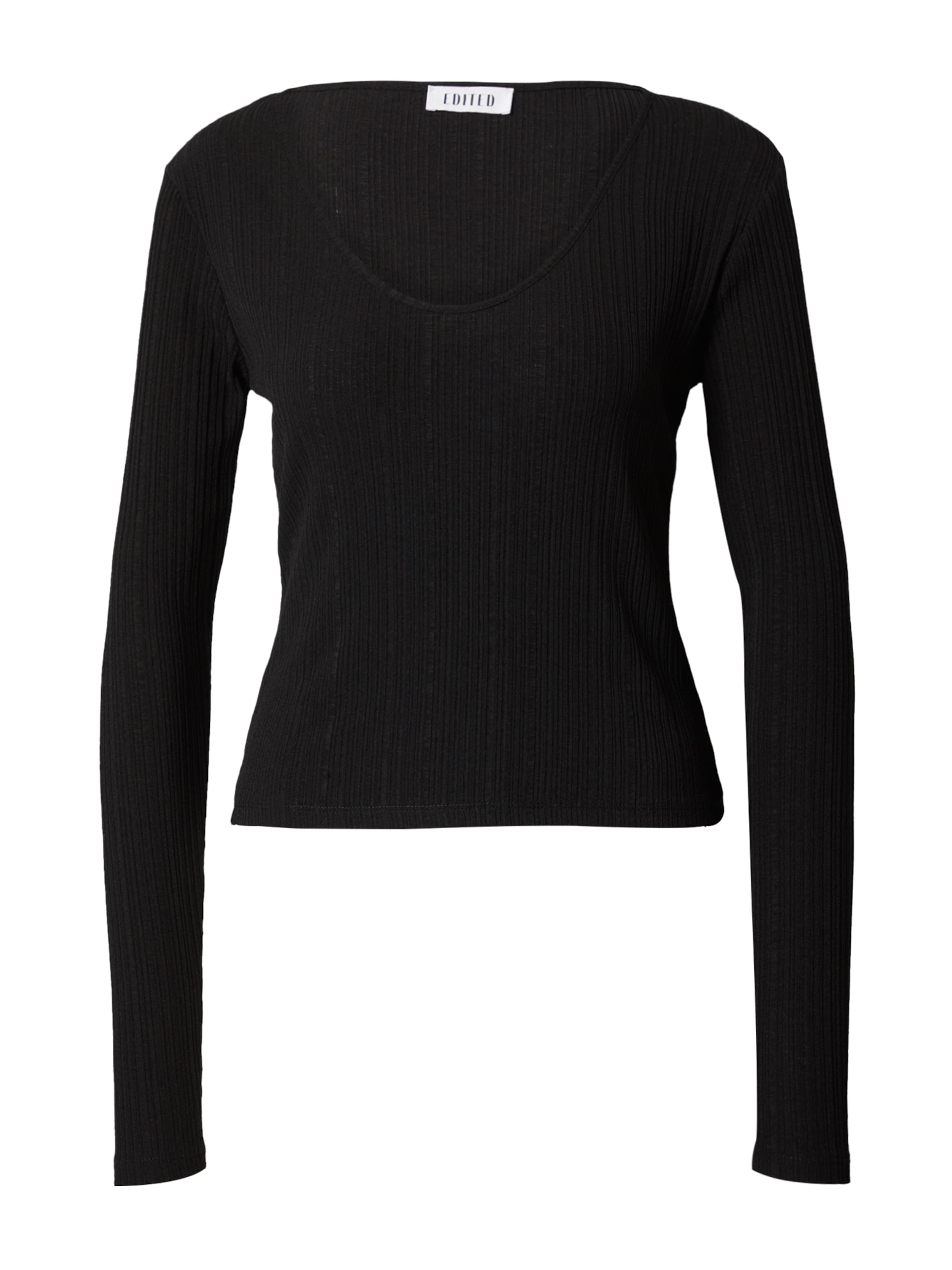 melns EDITED T-Krekls 'Xofia': no priekšpuses