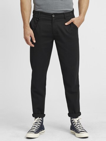 Regular Pantalon chino 'Pinus' BLEND en noir : devant