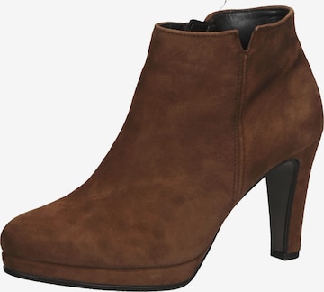 GABOR Ankle Boots in Braun: front