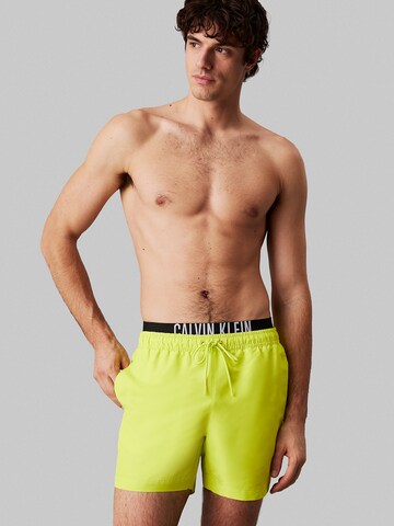 Calvin Klein Swimwear Swimming shorts 'Intense Power' in Yellow: front