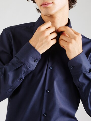 Slim fit Camicia 'H-Hank' di BOSS in blu