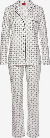 s.Oliver Pyjama in Wit: voorkant