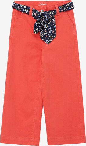 s.Oliver Wide leg Broek in Oranje: voorkant