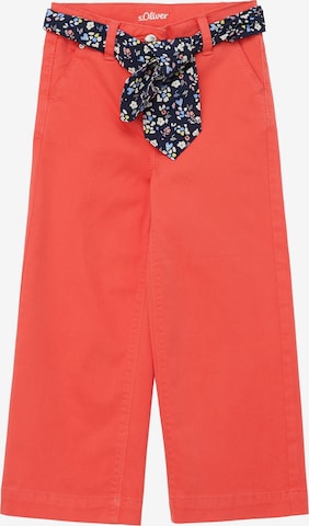 s.Oliver Wide leg Broek in Oranje: voorkant