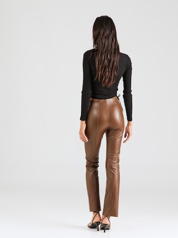 ONLY - Slimfit Leggings 'Livia' en marrón