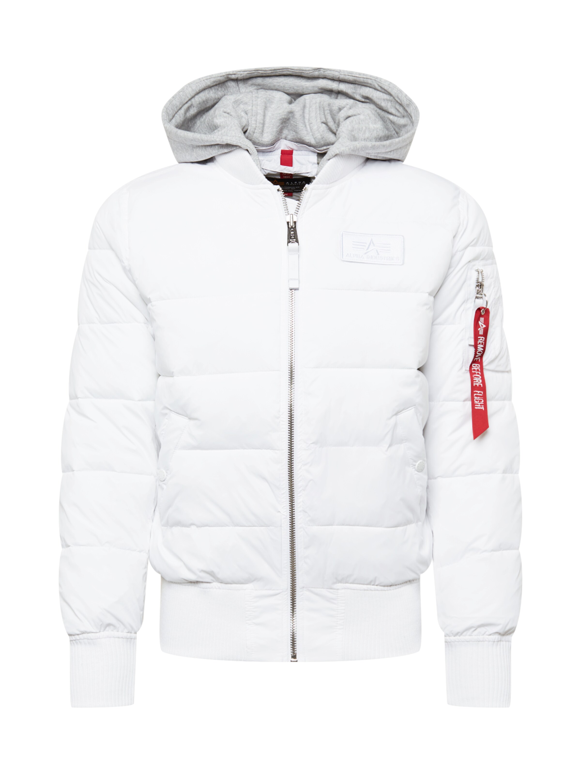 ALPHA INDUSTRIES Jacke in Weiß: Vorderseite