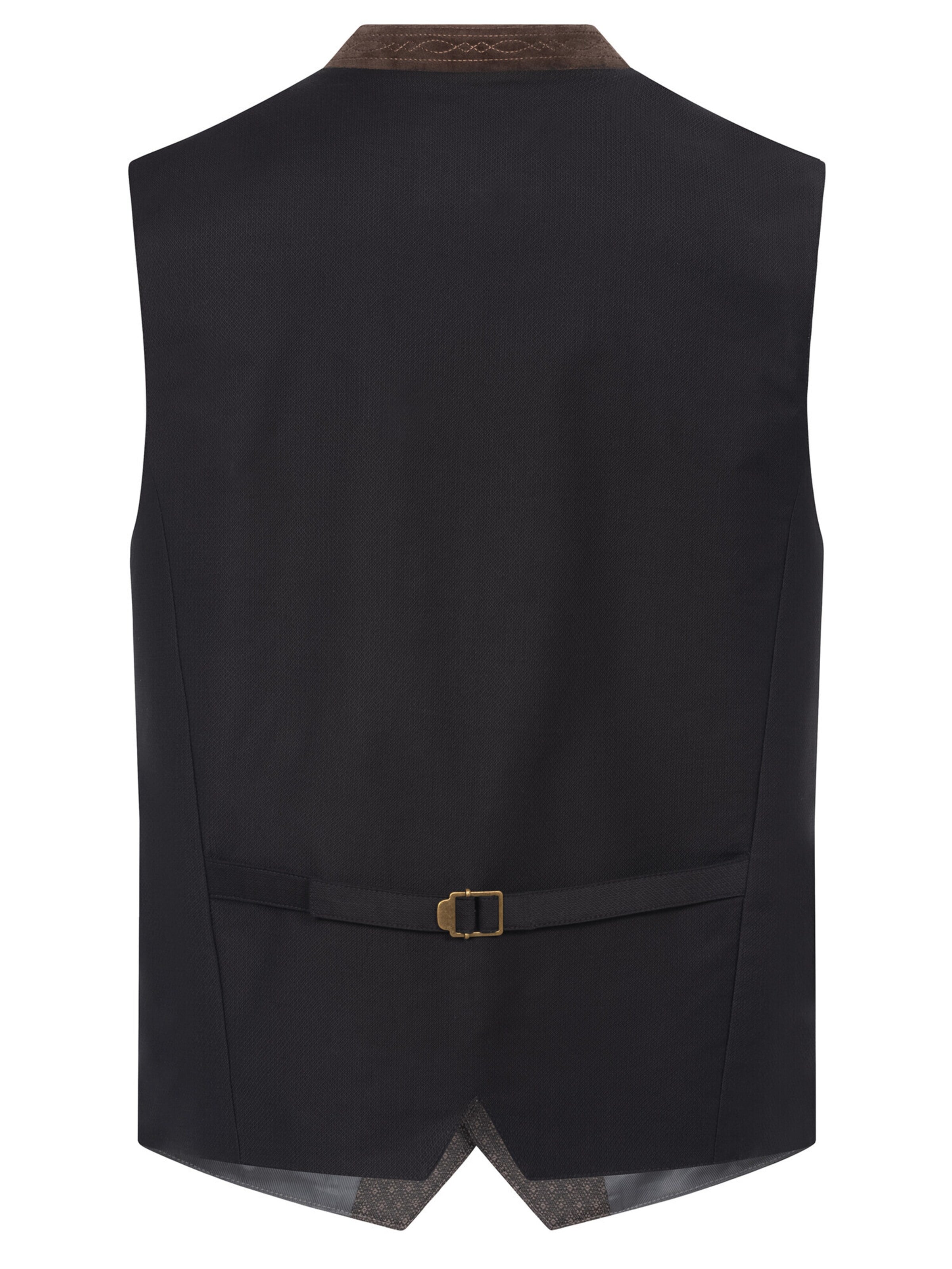 Trachtenhof Nübler Vest 'Trachtengilet Karl' in Brown