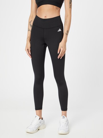 ADIDAS PERFORMANCE Skinny Sportbyxa 'Essentials' i svart: framsida