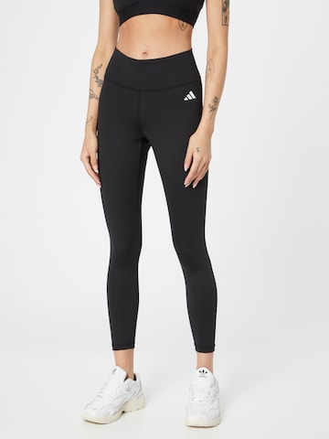 ADIDAS PERFORMANCE - Skinny Calças de desporto 'Essentials' em preto: frente