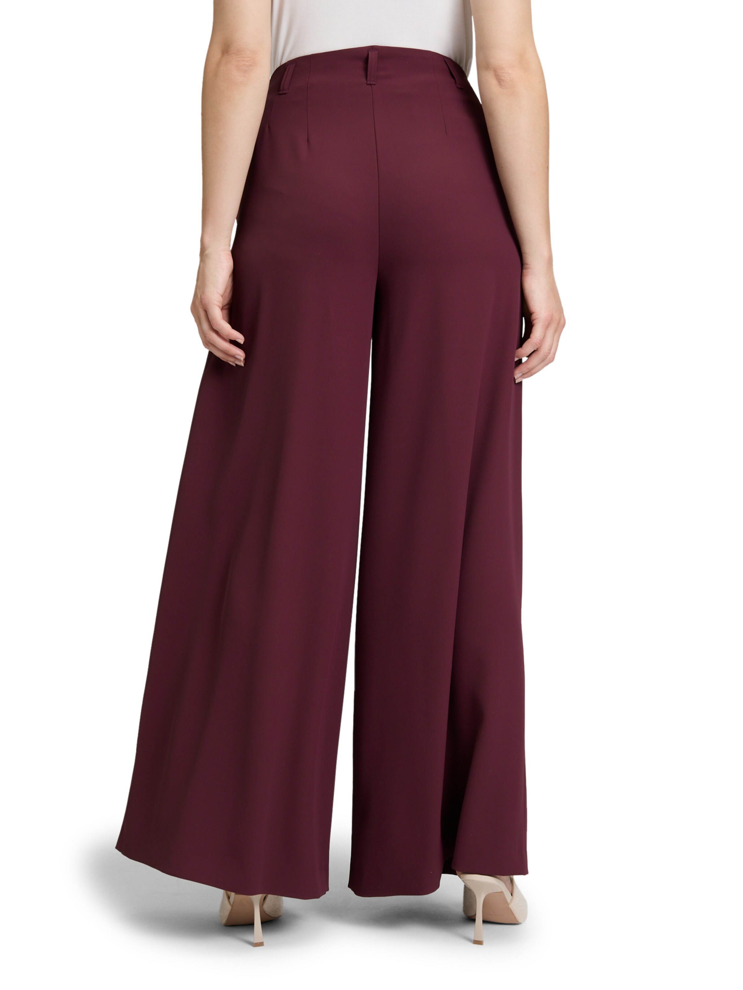 Vera Mont Regular Trousers in Red