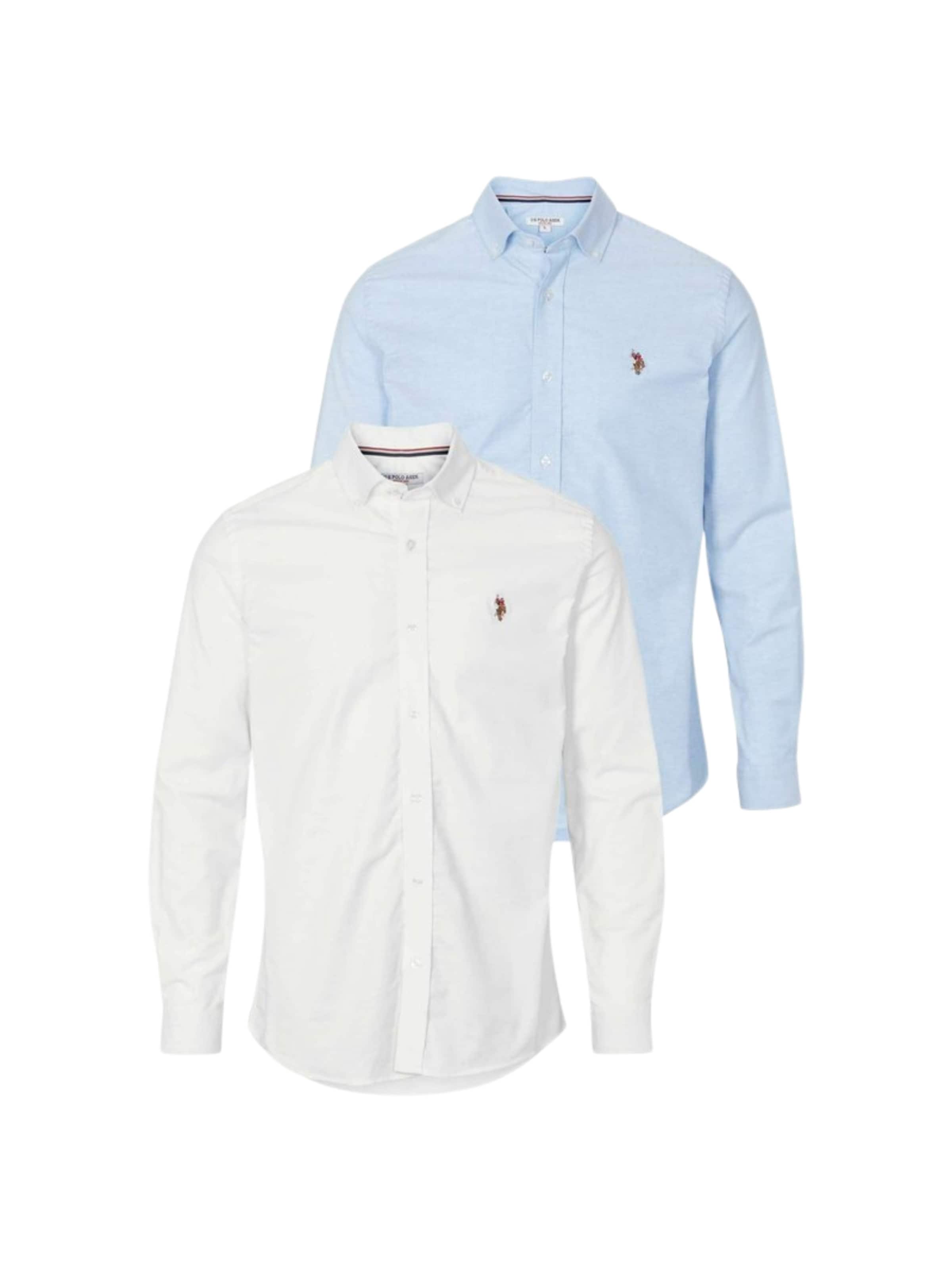 U.S. POLO ASSN. Klasický střih Košile ' Esmar 2-Pack ' – bílá: přední strana