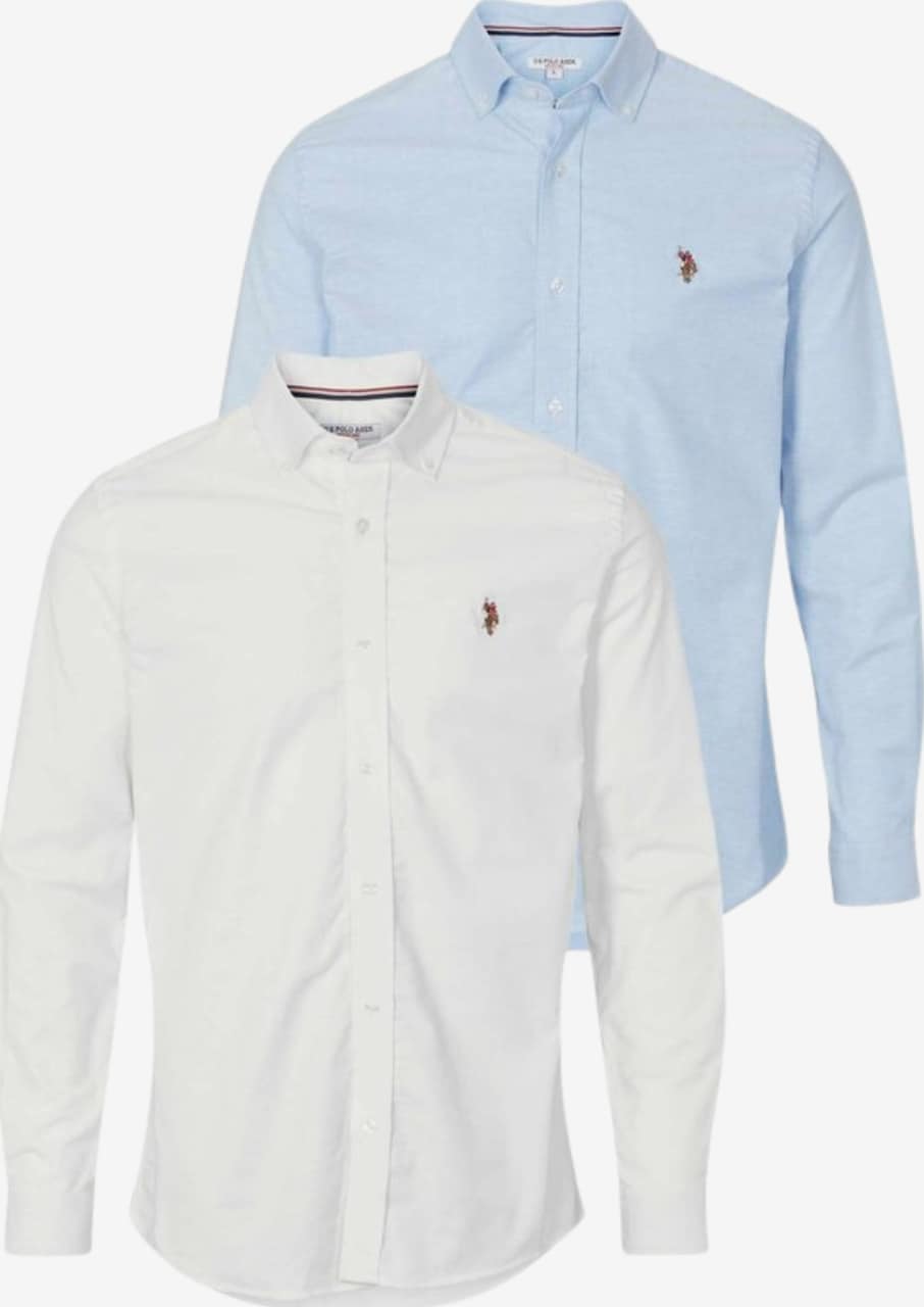 Regular fit Cămașă ' Esmar 2-Pack ' de la U.S. POLO ASSN. pe alb: față