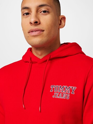 Tommy Jeans Mikina – červená