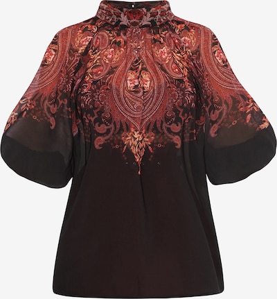 JIORO Bluse 'PAISLEY DARK' in schwarz, Produktansicht