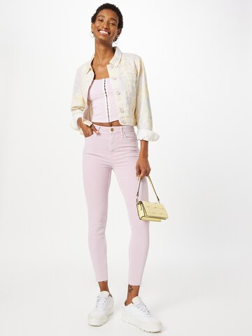 River Island - Skinny Calças de ganga 'LONDON' em roxo