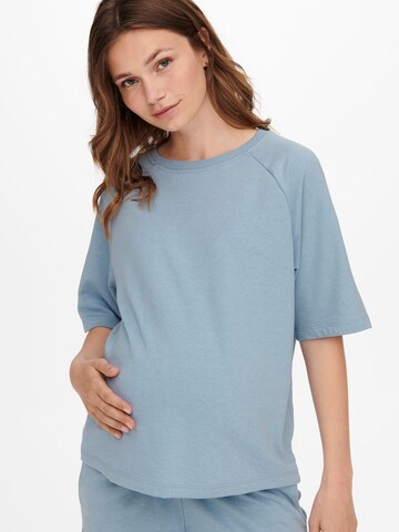 Only Maternity Shirt 'Mama' in Blue