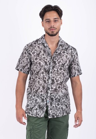 Panareha Regular fit Button Up Shirt 'MAUI' in Grey: front