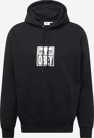 Obey Sweatshirt 'Eyes' in Zwart: voorkant