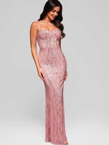 Ombre Abendkleid‌‌‌‌‌‌ in Pink