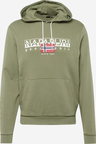 Sweat-shirt 'AYLMER' NAPAPIJRI en vert : devant