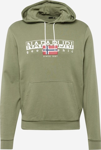 NAPAPIJRI Sweatshirt 'AYLMER' in Groen: voorkant