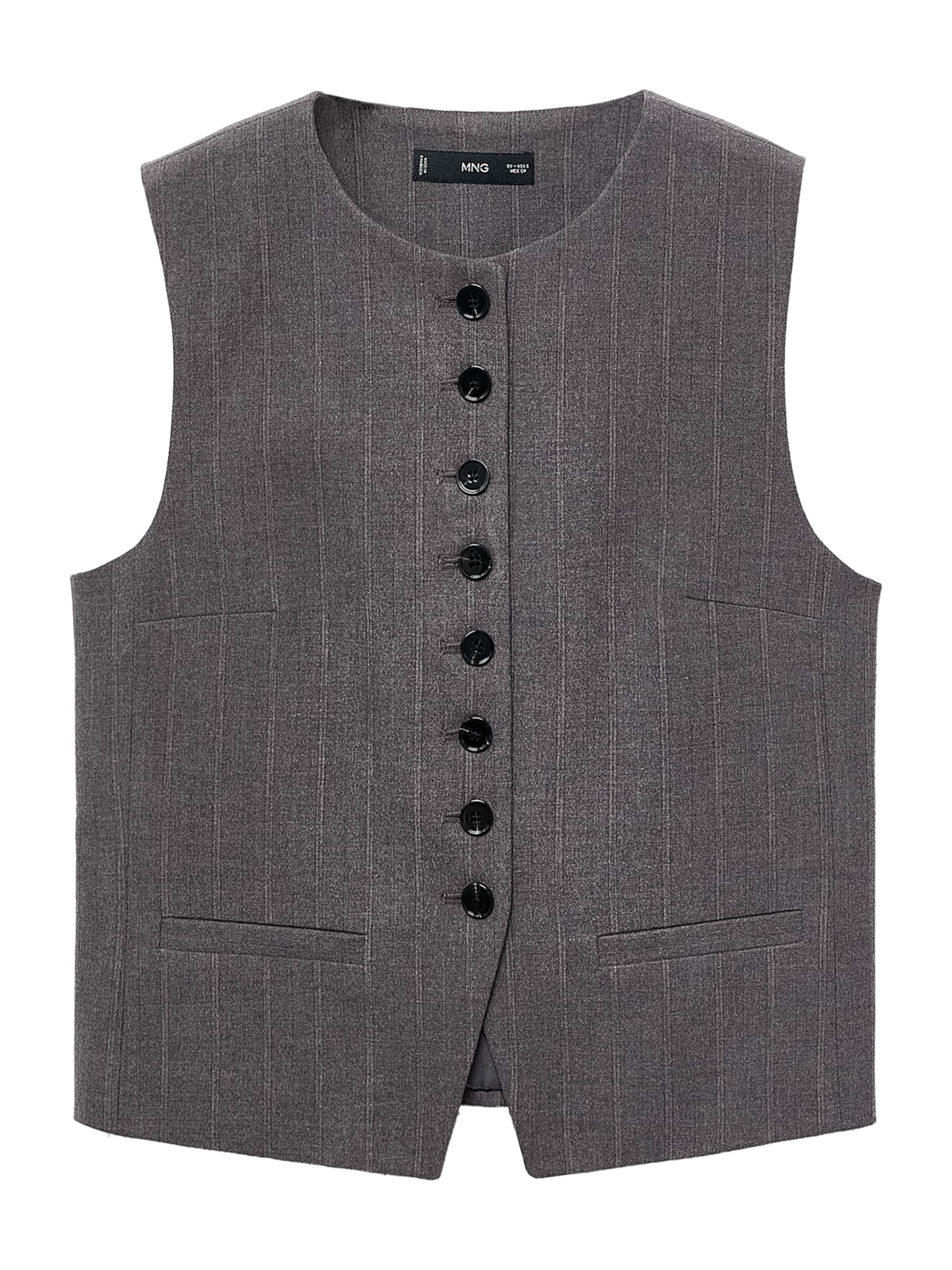 MANGO Kostymväst 'Gabo' i grå: framsida
